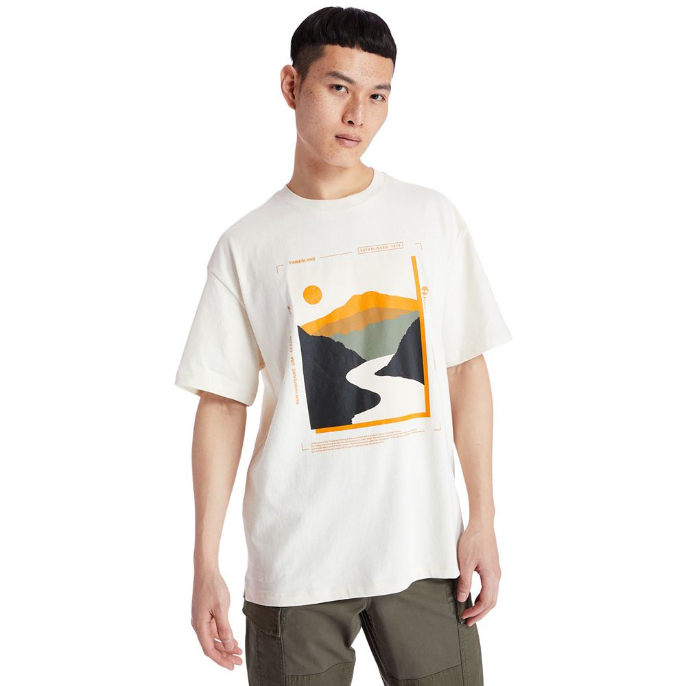 Camisetas Masculino - Timberland Ecoriginal Ek+ Short-Sleeve - LCYJZ2695 - Branco